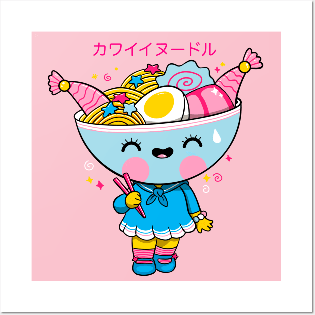 Ramen Kawaii Girl Wall Art by ppmid